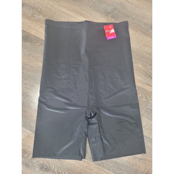 Spanx Women's High Waist Mid Thigh Black‎ Shorts size 3X Sculpting #12 - Picture 1 of 5